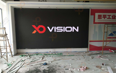 鑫帝視覺戶內(nèi)高清屏點亮恩平市米倉產(chǎn)業(yè)轉(zhuǎn)移工業(yè)園展廳